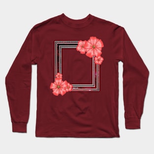 Floral Frame Long Sleeve T-Shirt